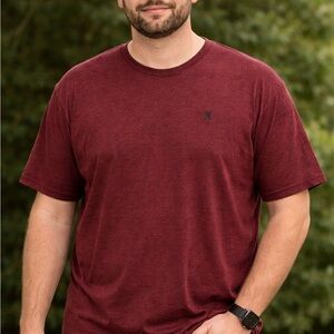 Hurley Men's Burgundy Short Sleeve Tee